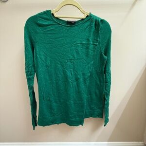 Green Asymmetrical Sweater, The Limited, XS